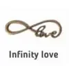 Infinity Love charm
